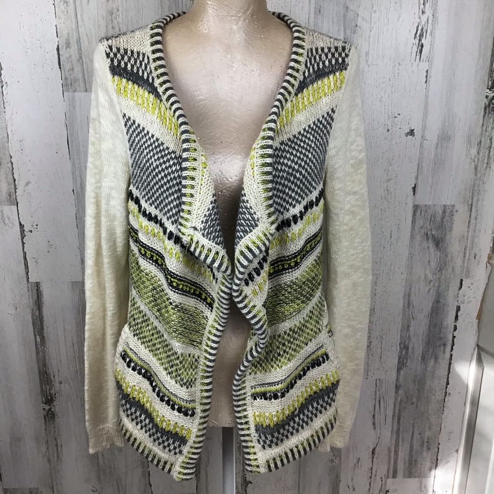 Moth Anthropologie M Cardigan Sweater Open Front